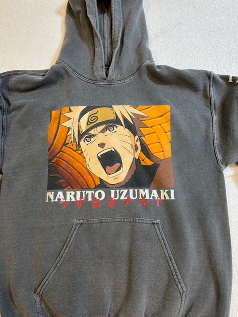 NARUTO Men's Shippuden Collection Hoodie MEDIUM Anime 2007 Masashi Kishimoto